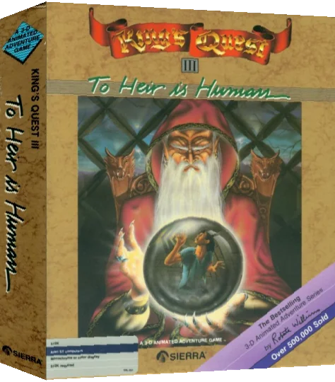King's Quest III - To Heir is Human — box-3D (US)