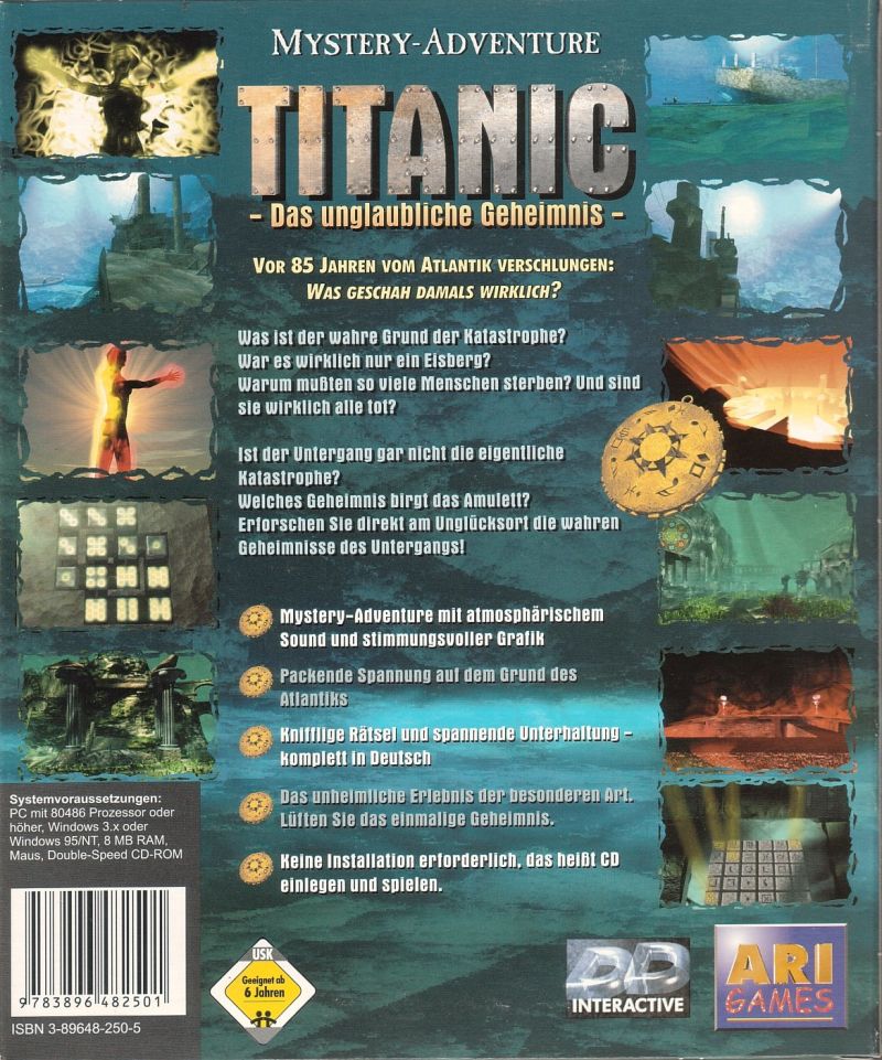 Titanic: A Mysterious Undersea Adventure — box-2D-back (DE)