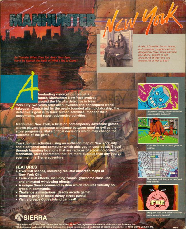 Manhunter - New York — box-2D-back (US)