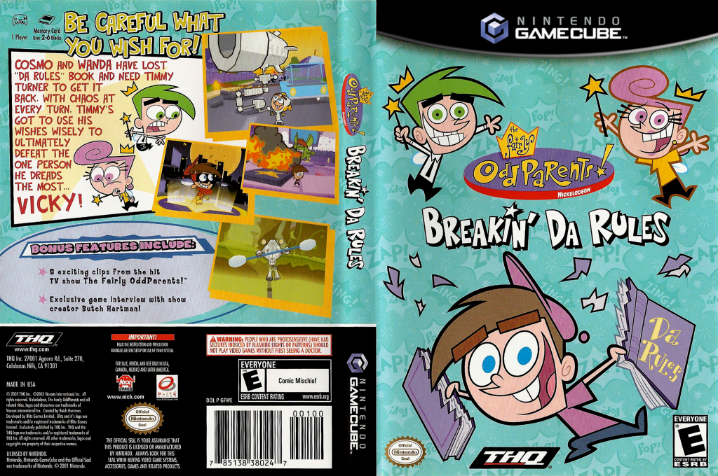 Fairly OddParents, The - Breakin' da Rules — box-texture (US)