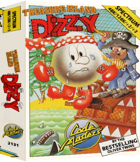 Dizzy 2 - Treasure Island Dizzy — box-3D (EU)