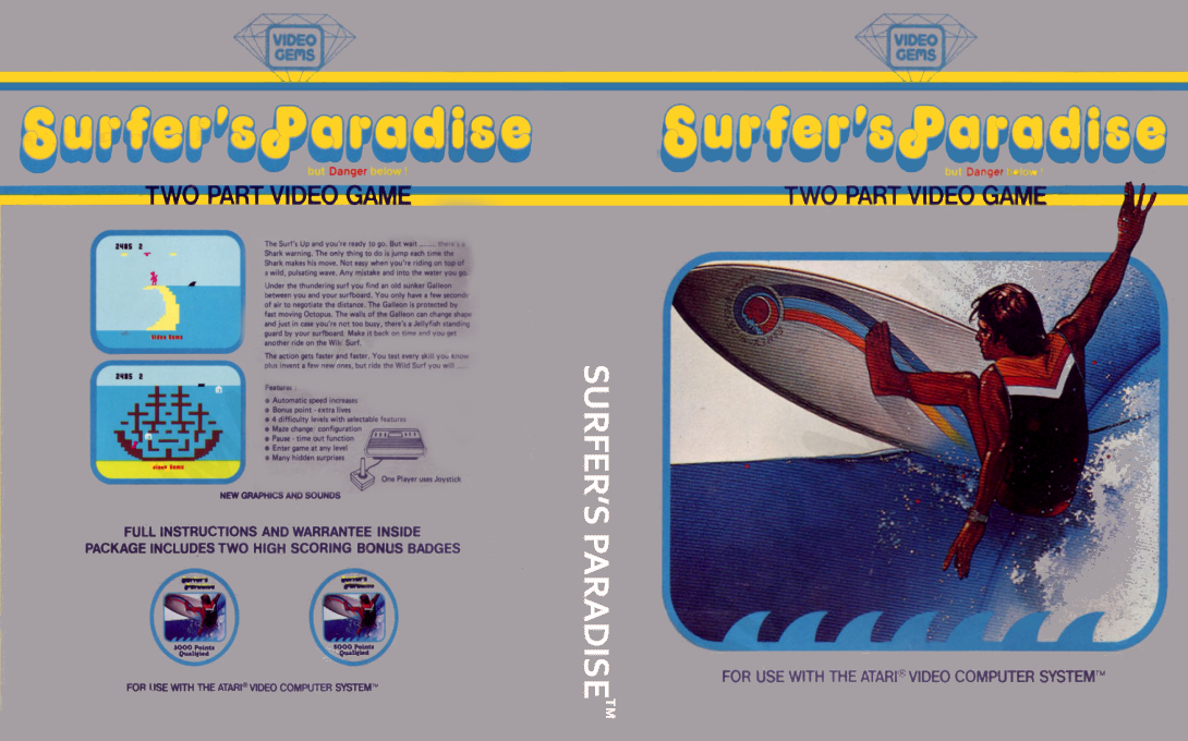 Surfer's Paradise - But Danger Below! — box-texture (EU)
