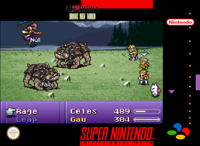 Final Fantasy VI : Brave New World — box-2D (SS)
