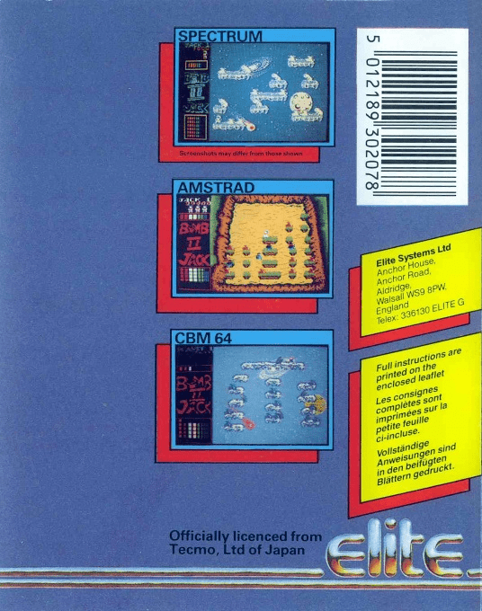 Bomb Jack II — box-2D-back (EU)