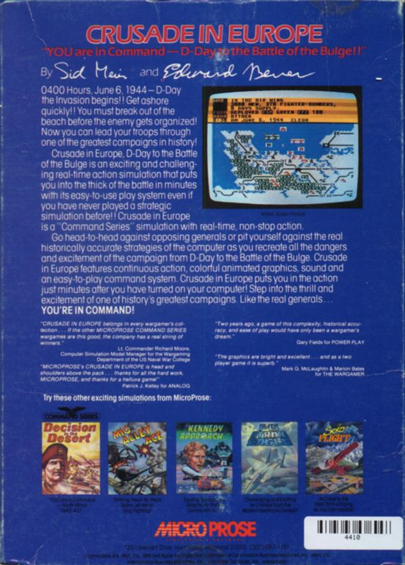Crusade In Europe — box-2D-back (US)