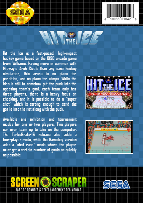 Hit the Ice - The Video Hockey League — box-2D-back (SS)