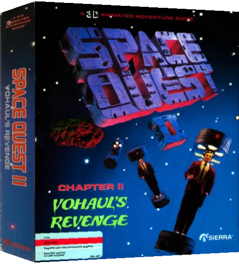 Space Quest 2 - Chapter 2 - Vohaul's Revenge — box-3D (US)