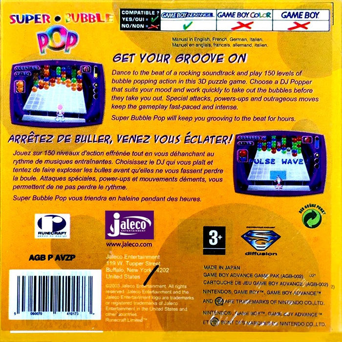 Super Bubble Pop — box-2D-back (EU)