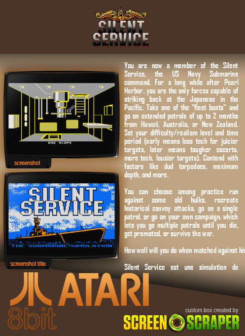 Silent Service — box-2D-back (SS)