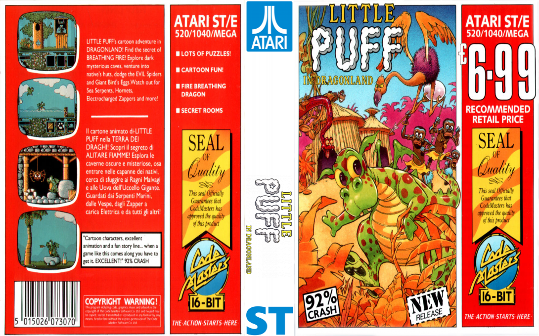 Little Puff In Dragonland — box-texture (EU)