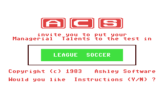 League Soccer — sstitle (WOR)
