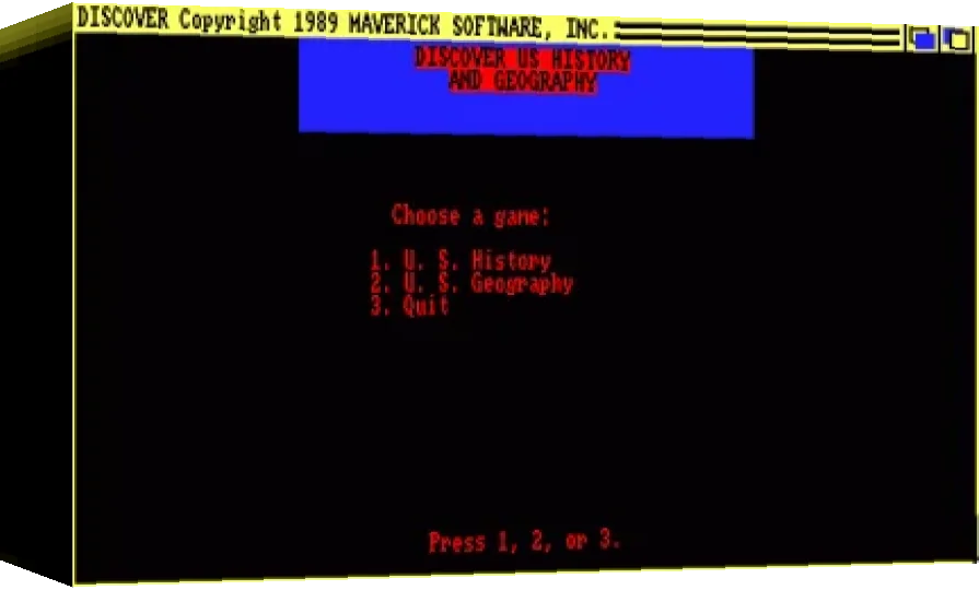 Discover - U. S. History And Geography — box-3D (WOR)