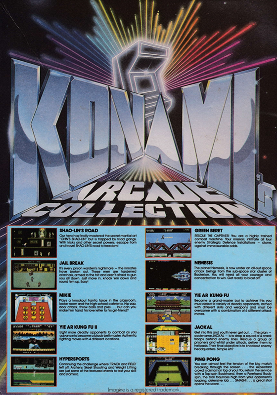 Konami Arcade Collection — box-2D-back (EU)