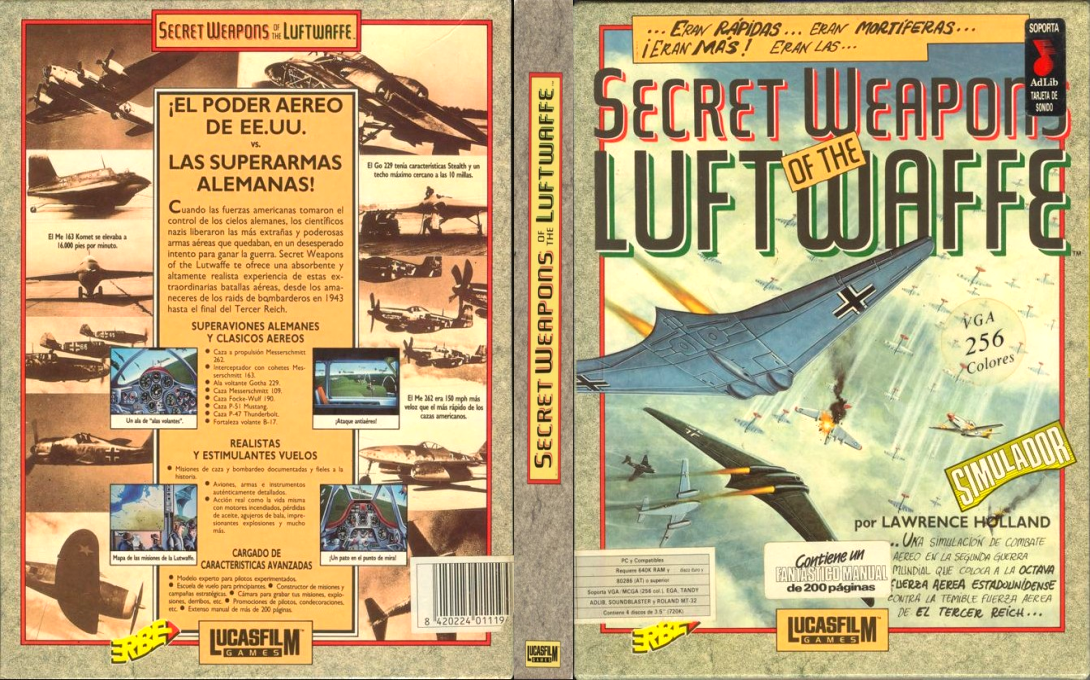 Secret Weapons Of The Luftwaffe — box-texture (SP)