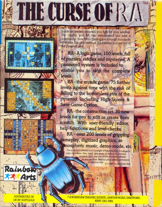 Curse of Ra, The — box-2D-back (EU)