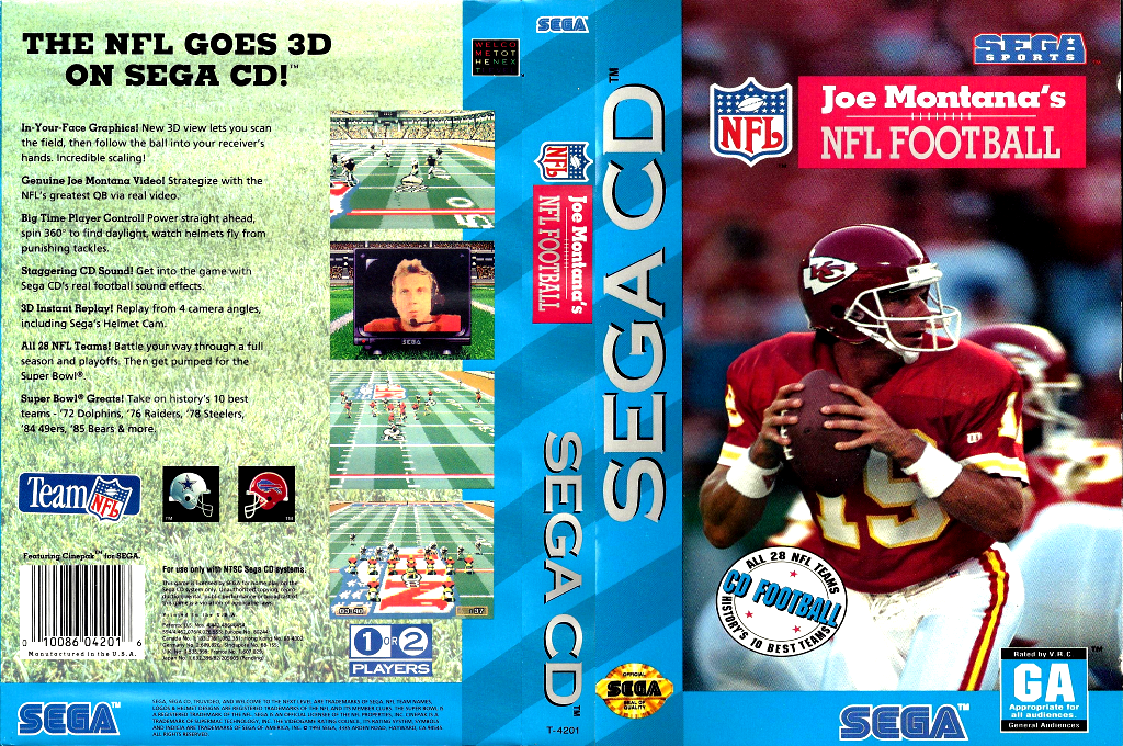 Joe Montana's NFL Football — box-texture (US)