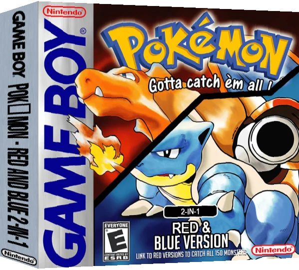 Pokémon - Red And Blue 2-in-1 — box-3D (US)