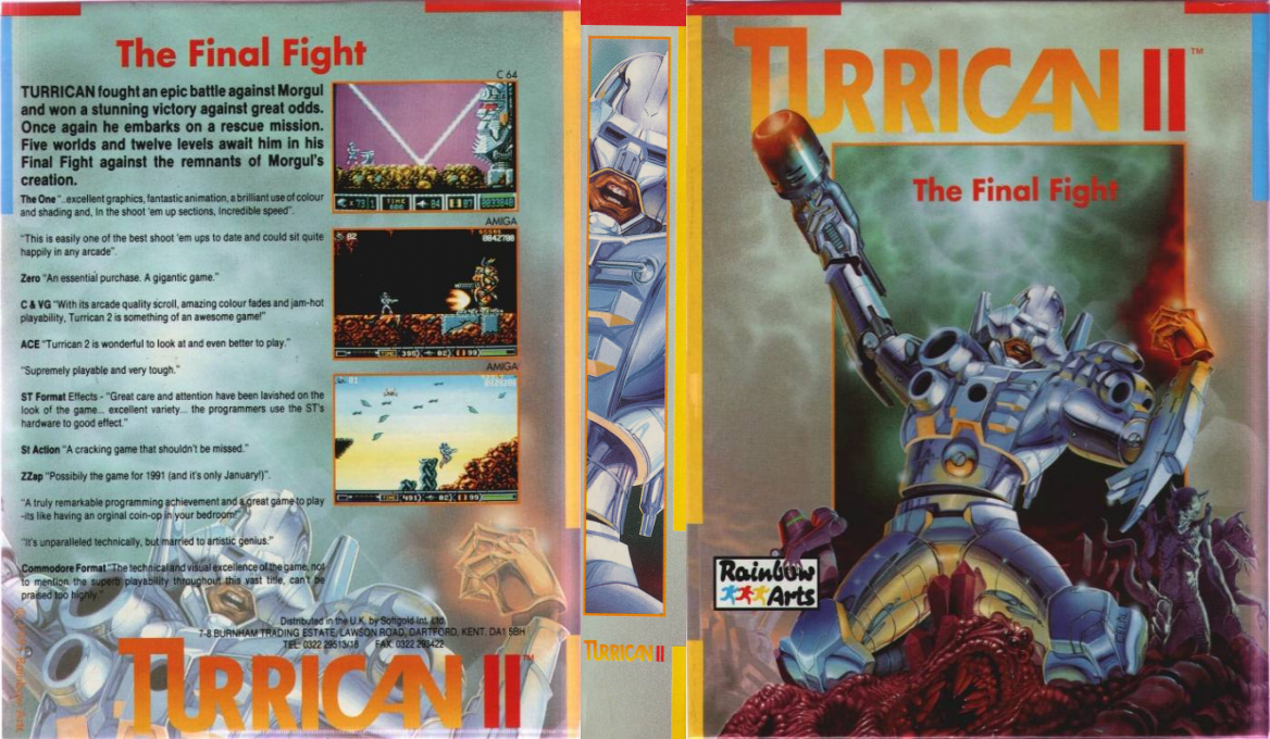 Turrican II - The Final Fight — box-texture (EU)