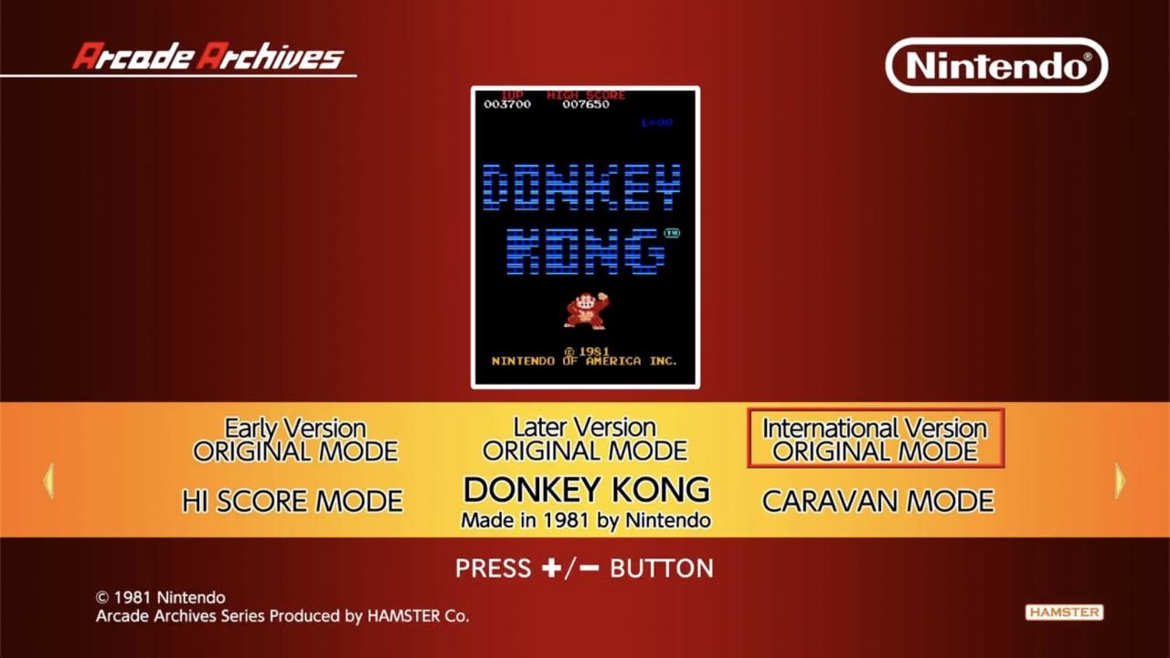 Arcade Archives Donkey Kong — sstitle (WOR)