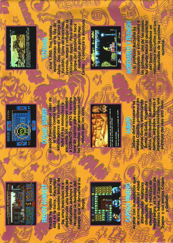 Comic, Arcade Y Aventura — box-2D-back (SP)