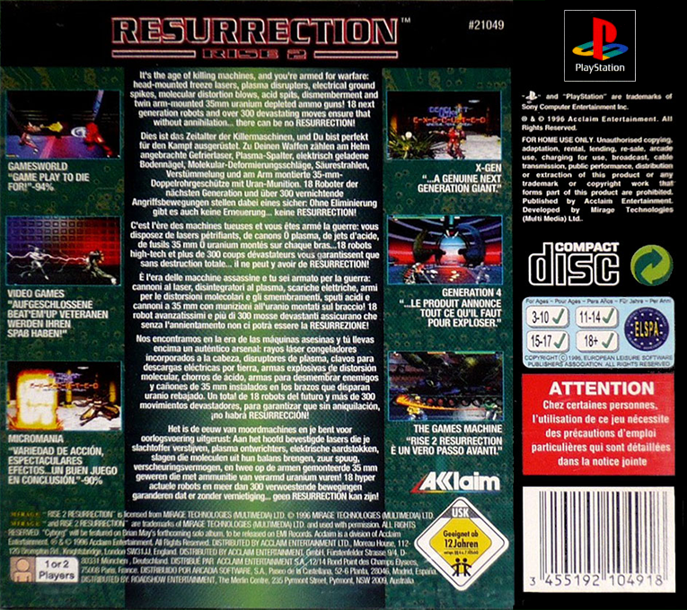 Rise 2 - Resurrection — box-2D-back (EU)