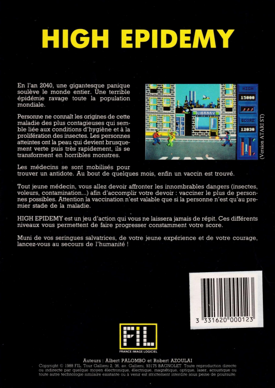 High Epidemy — box-2D-back (FR)