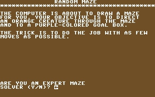 Random Maze — sstitle (WOR)