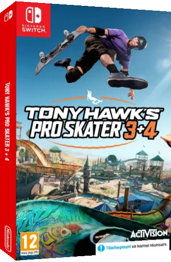Tony Hawk's Pro Skater 3 + 4 — box-3D (EU)