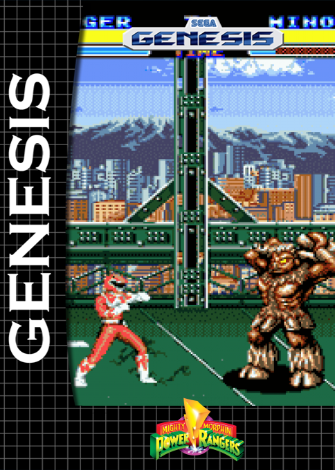 Mighty Morphin Power Rangers — box-2D (SS)