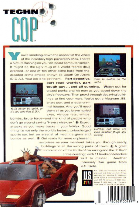Techno Cop — box-2D-back (US)