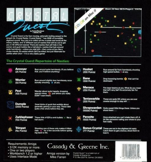 Crystal Quest — box-2D-back (CUS)