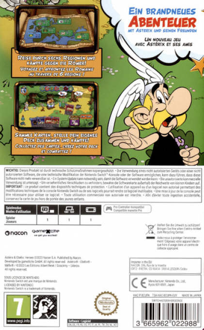 Asterix & Obelix - Heroes — box-2D-back (DE)