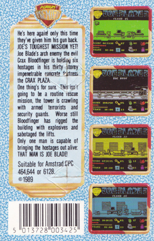 Joe Blade 3 — box-2D-back (EU)