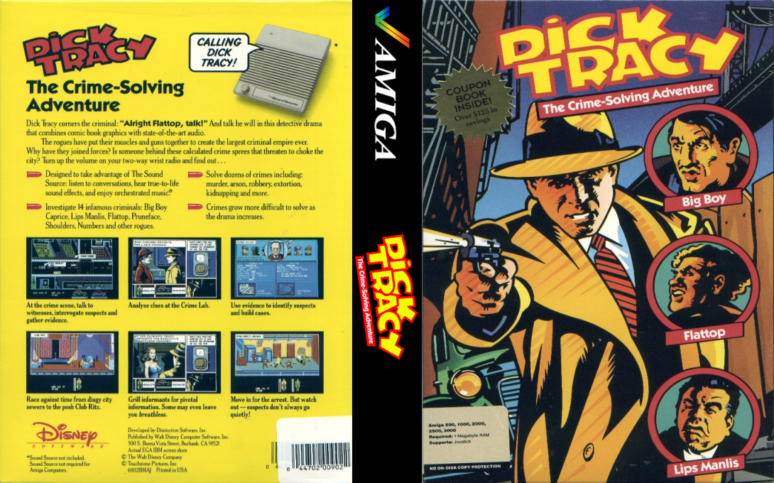 Dick Tracy - The Crime-Solving Adventure — box-texture (US)