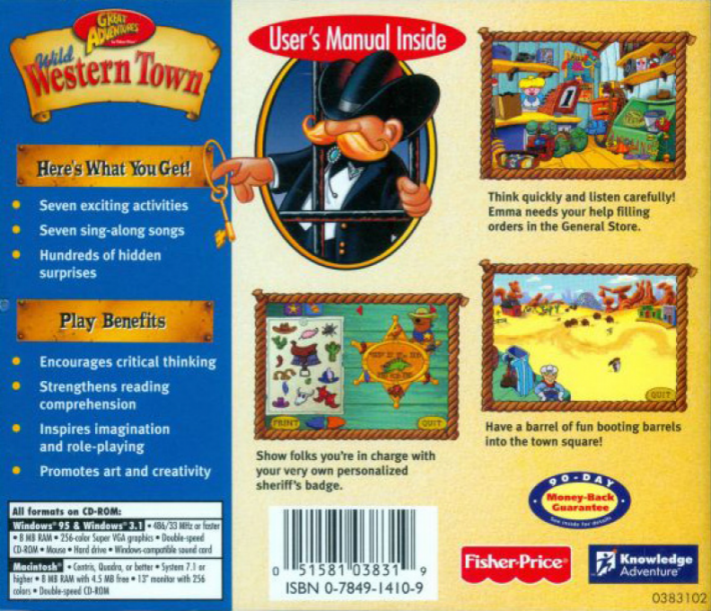 Great Adventures by Fisher-Price: Pirate Ship — box-2D-back (CUS)