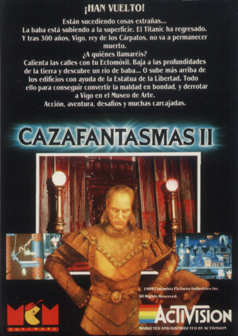 Cazafantasmas 2 — box-2D-back (SP)