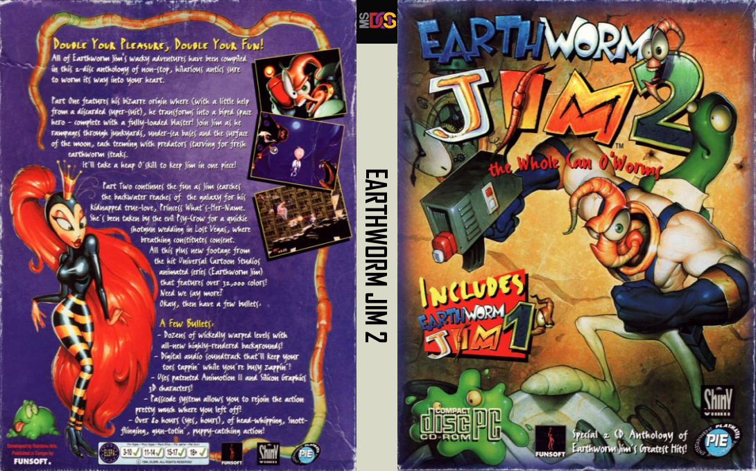 Earthworm Jim 2 — box-texture (EU)