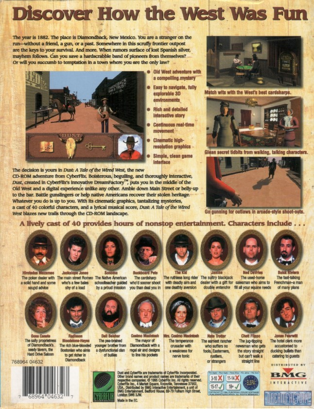 Dust: A Tale of the Wired West — box-2D-back (WOR)