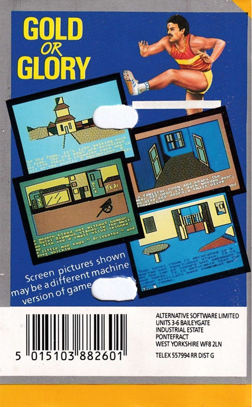 For Gold or Glory — box-2D-back (EU)