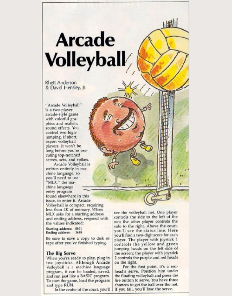 Arcade Volleyball — box-2D-back (WOR)