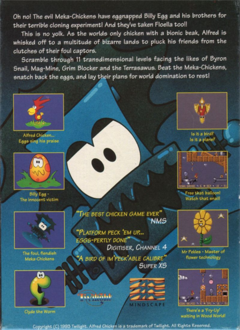 Alfred Chicken — box-2D-back (EU)