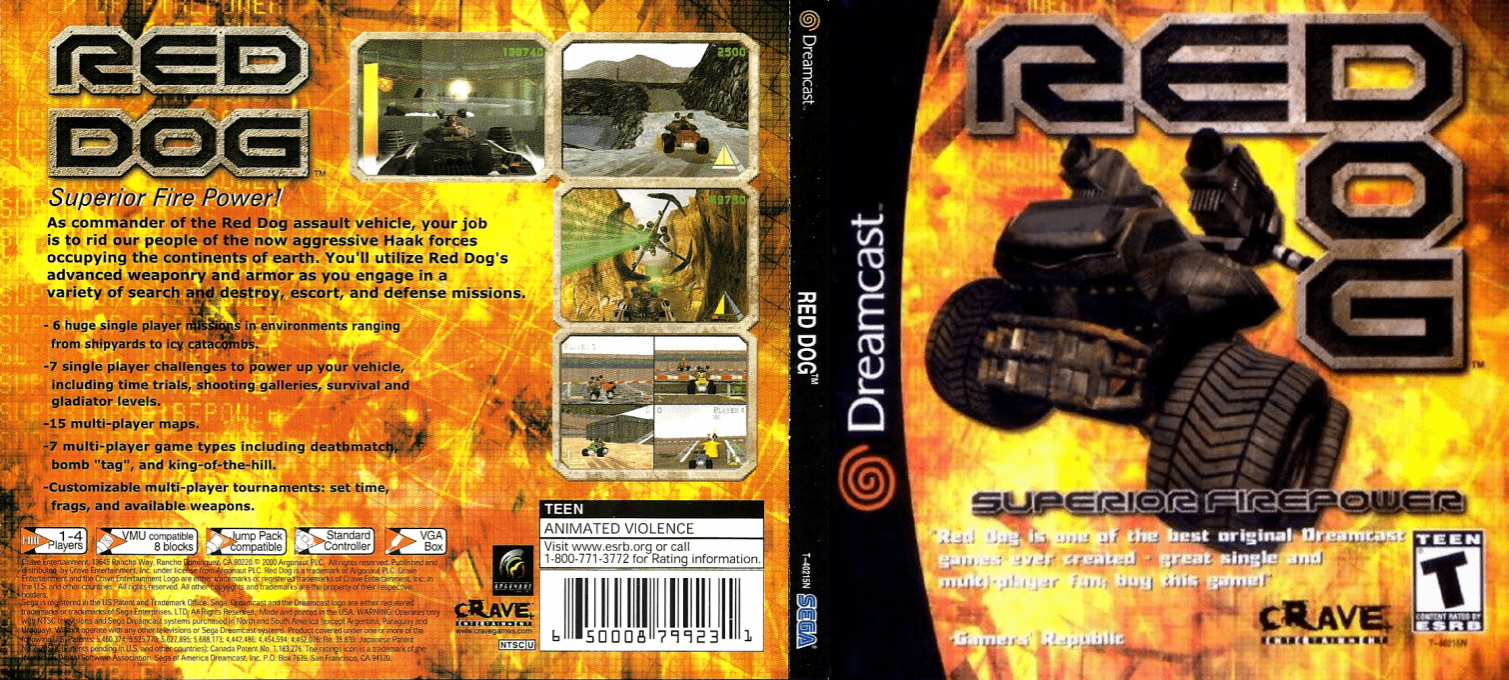 Red Dog - Superior Firepower — box-texture (US)