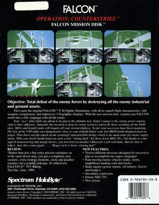 Falcon Mission Disk - Operation Counterstrike — box-2D-back (WOR)