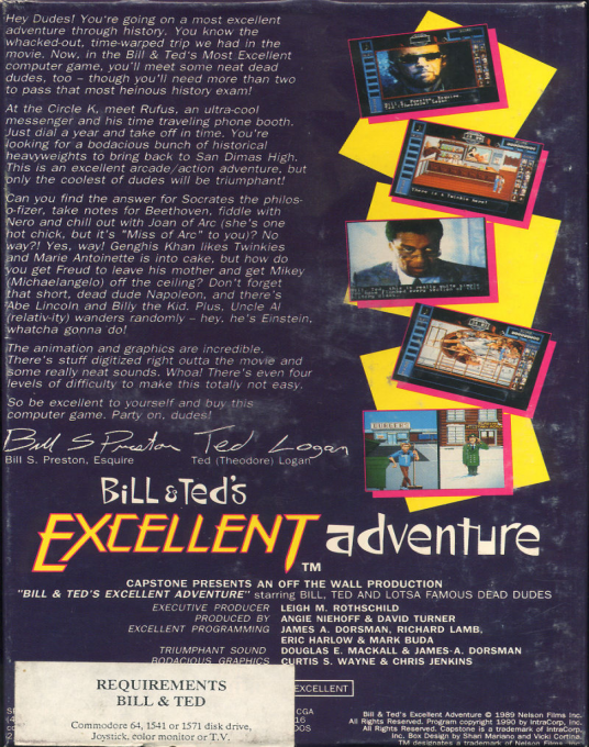 Bill And Ted's Excellent Adventure — box-2D-back (US)