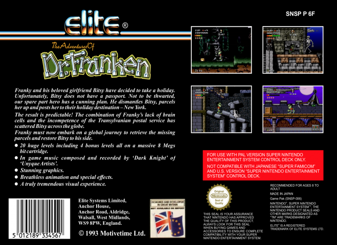 Adventures Of Dr. Franken, The — box-2D-back (EU)
