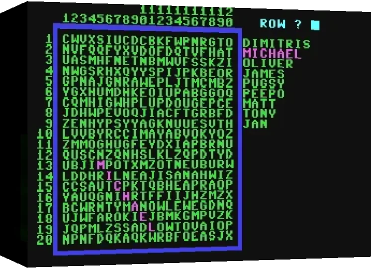 Word Find — box-3D (WOR)