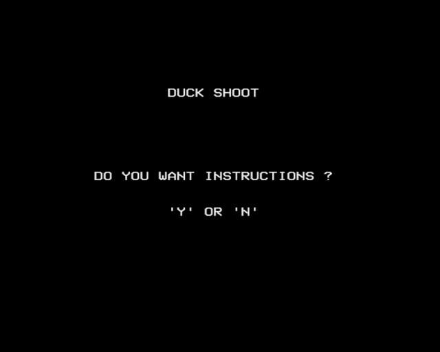 Duck Shoot — sstitle (WOR)