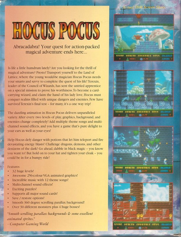 Hocus Pocus — box-2D-back (EU)
