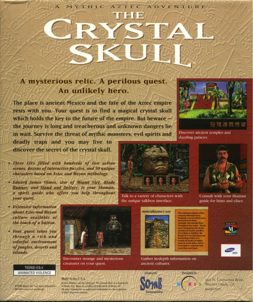 The Crystal Skull — box-2D-back (WOR)