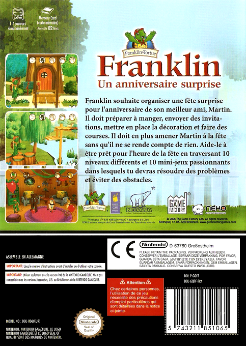 Franklin - Un anniversaire surprise — box-2D-back (FR)